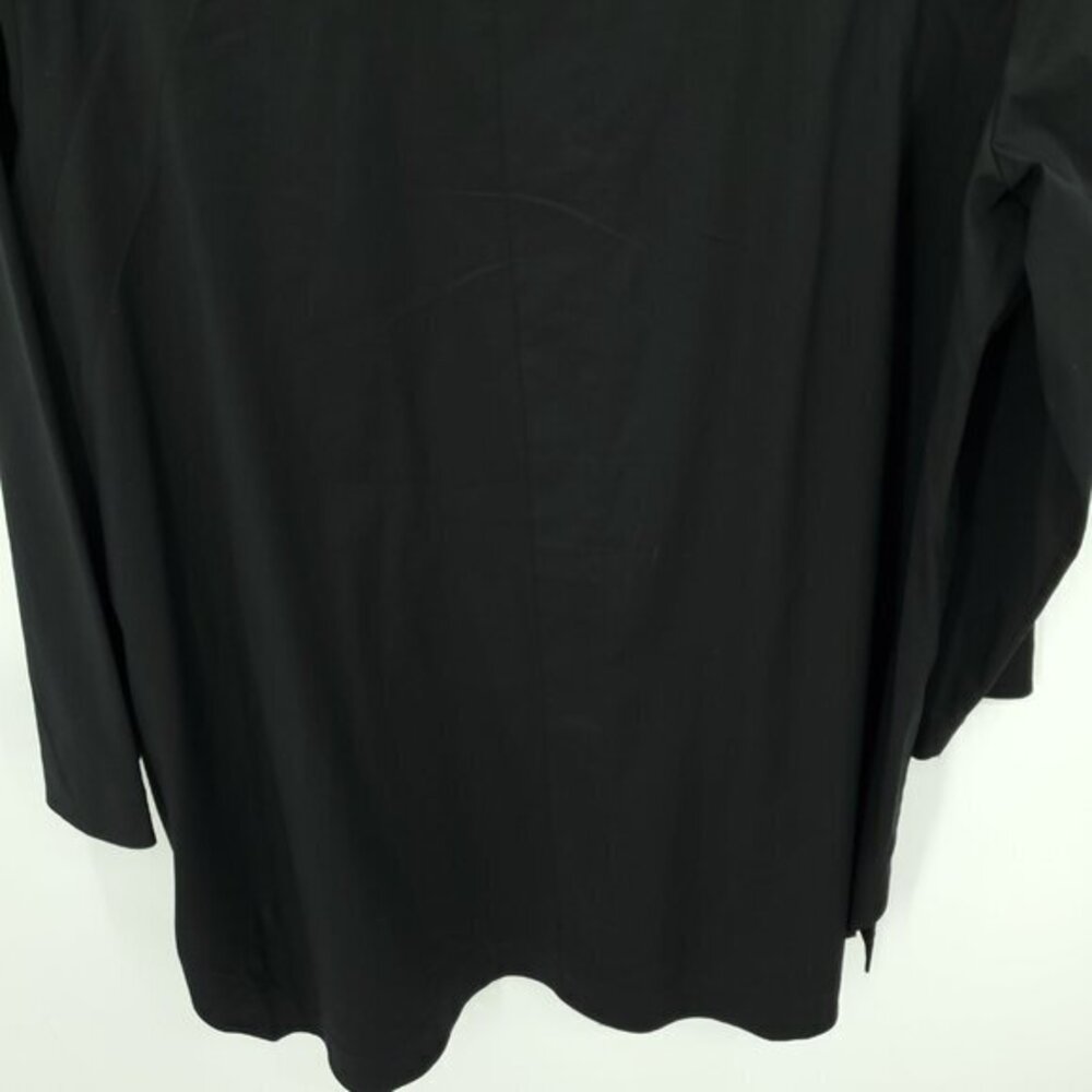 Lafayette 148 New York Plus Marla Cotton-Blend Covered Button Collared Top XXL - Picture 12 of 16